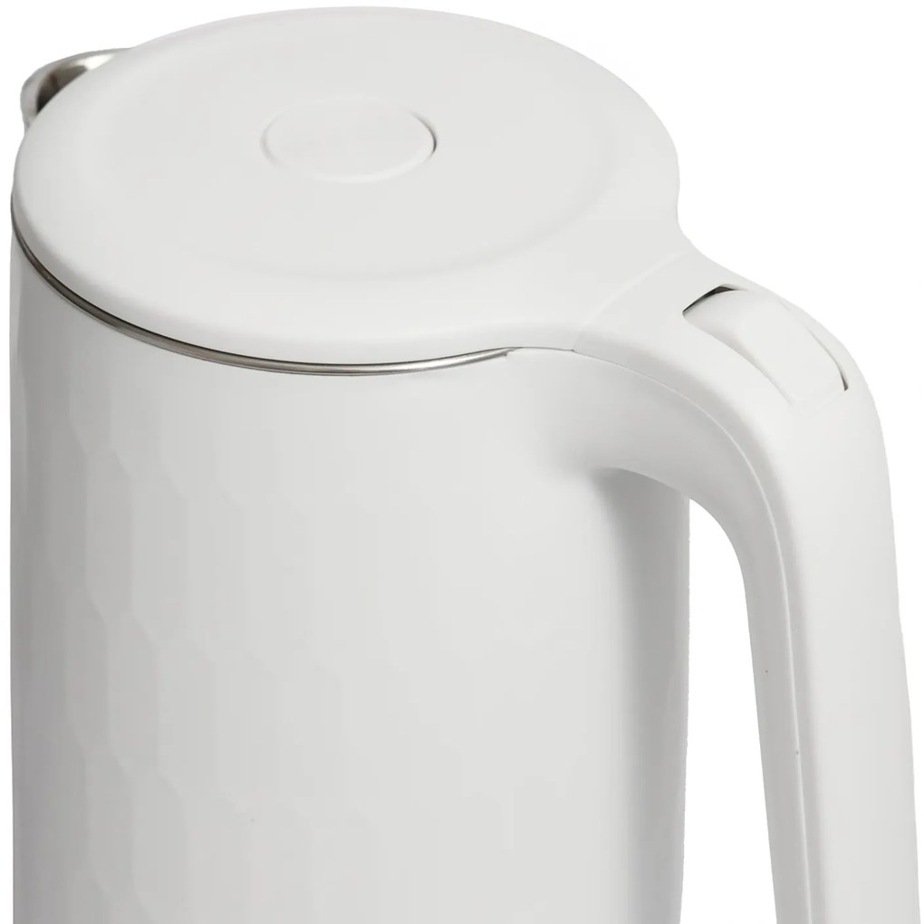 Bauerkraft Bezdrôtová cestovná rýchlovarná kanvica 1500 W 1,8 l otočná biela