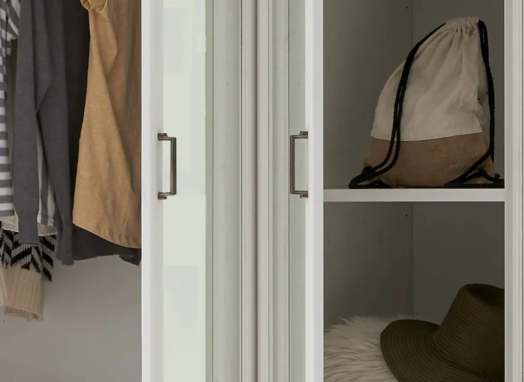 Šatníková skriňa Jasmin, 264 cm, borovica, dub anderson