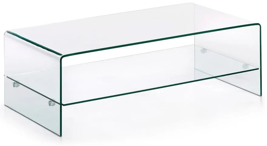Sklenený konferenčný stolík 55x110 cm Burano – Kave Home