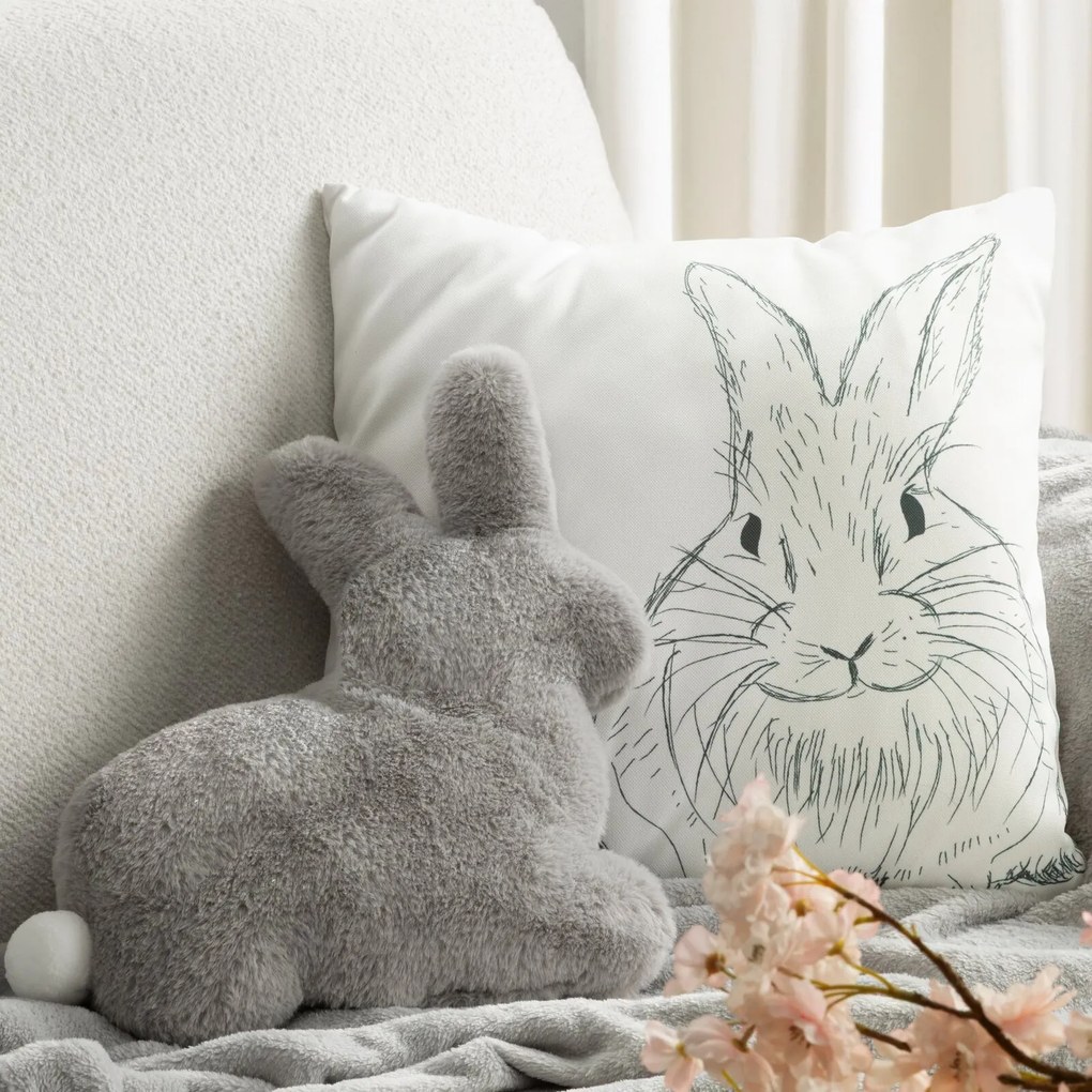 VEĽKONOČNÁ DEKORAČNÁ OBLIEČKA NA VANKÚŠ CHUBY 45X45 CM VZOROVANÁ