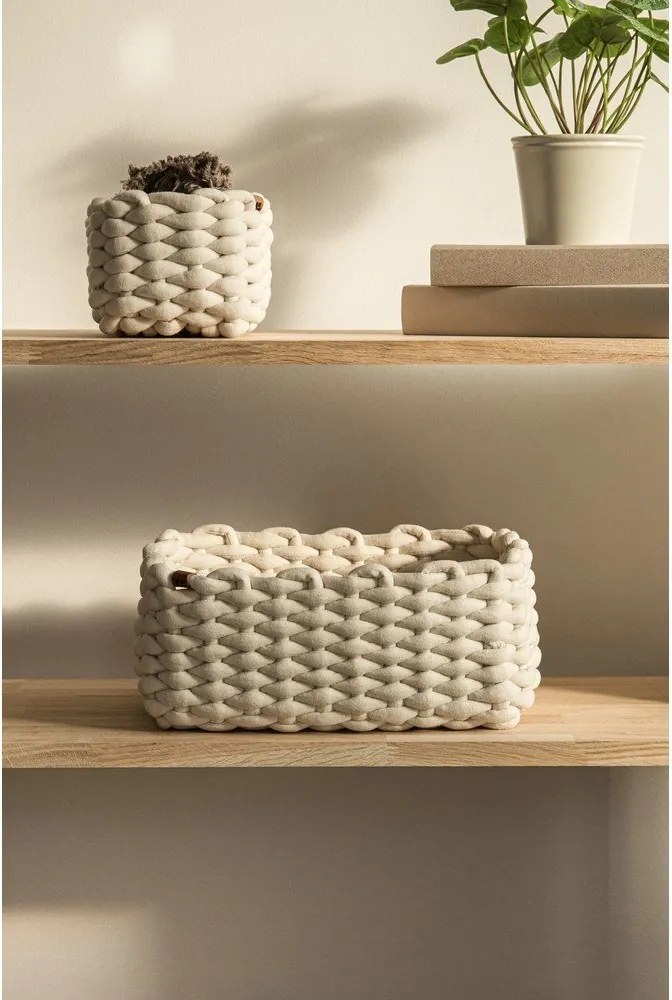 Látkový košík 35x25x14 cm Peach Skin M – Bigso