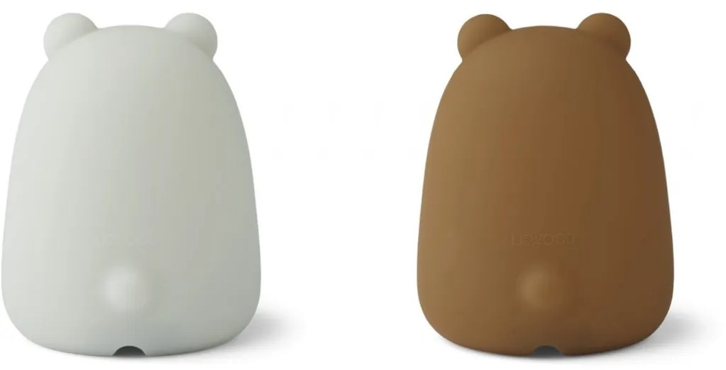 Dvojbalenie - Nočné svetlá LIEWOOD Callie Medvedíky Golden Caramel / Dove Blue
