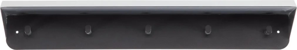 Kovový nástenný vešiak KENAN 80 cm, čierny