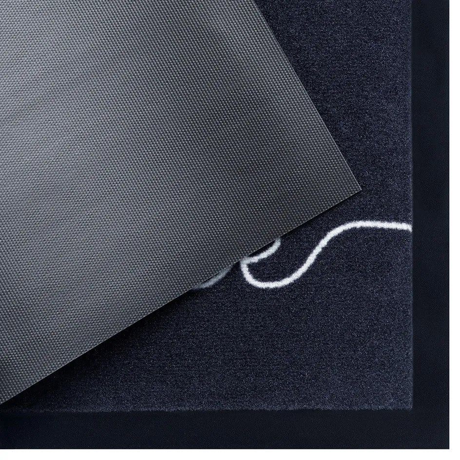 Hanse Home, Protišmyková rohožka Welcome 104512 Anthracite / Cream – na von aj na doma, 45x75, šedá, chodba / predsieň
