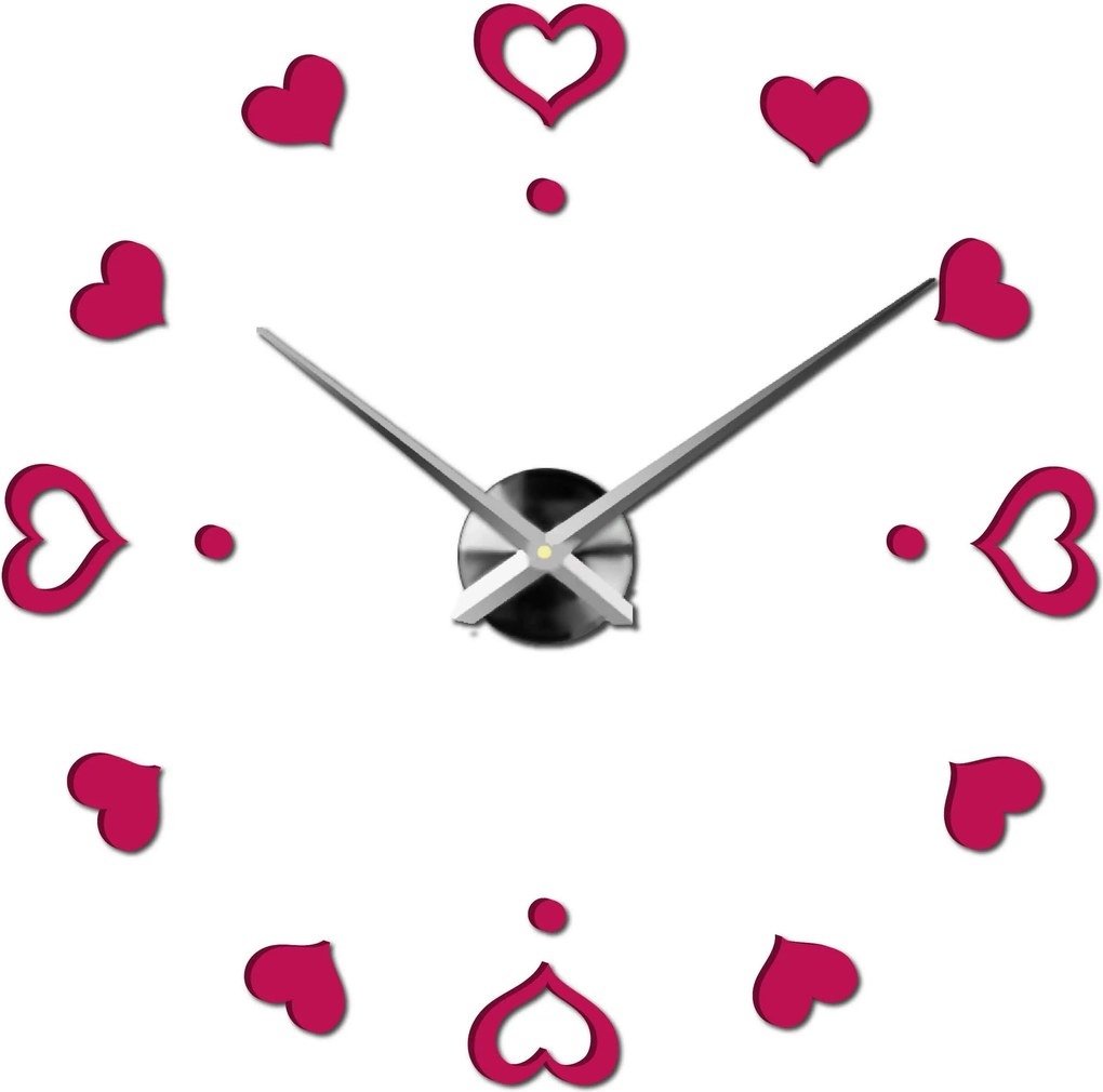 SENTOP | Nástenné hodiny ako obraz moderné hodiny vyrobené z plastu 12S046-S-Wall clock HEU- analógové