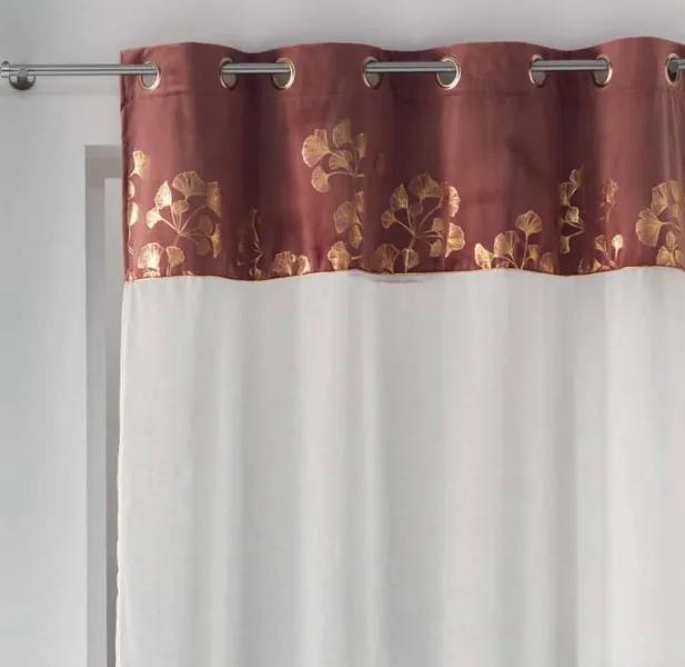 Krásna záclona s elegantným vzorom 140 x 240 cm
