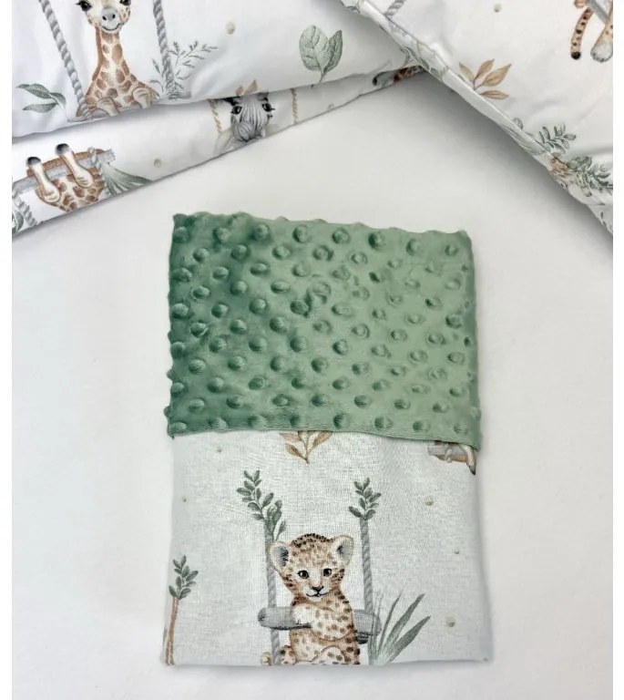 INTERMEDIC SK Deka Animals/minky zelená 100x75 cm
