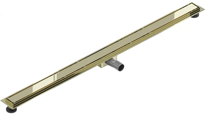 Mexen Flat nerezový sprchový žľab 110 cm vzor M13, 2v1, zlatá, 1510110