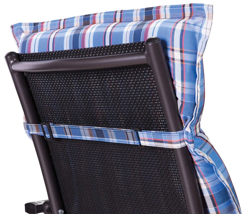 Blumfeldt Prato, čalúnená podložka, podložka na stoličku, podložka na nižšie polohovacie kreslo, na záhradnú stoličku, polyester, 50 × 100 × 8 cm, 2 x čalúnenie