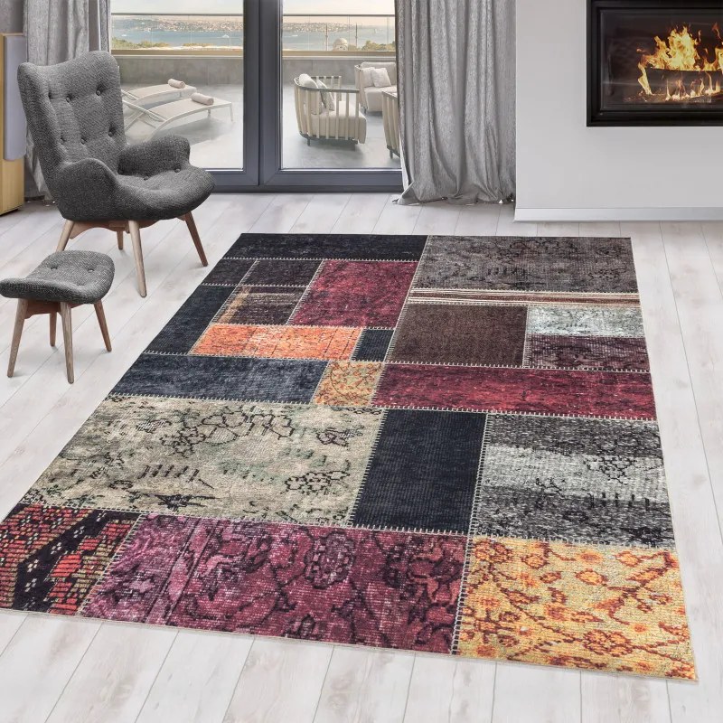 Ayyildiz, Kusový koberec Fiesta 4302 multi, 80x150, viacfarebná, chodba / predsieň