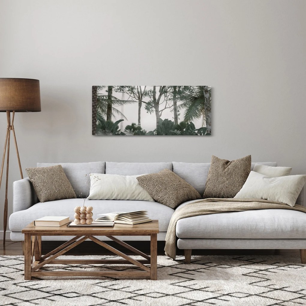 Obraz - Jungle v rannej hmle (120x50 cm)