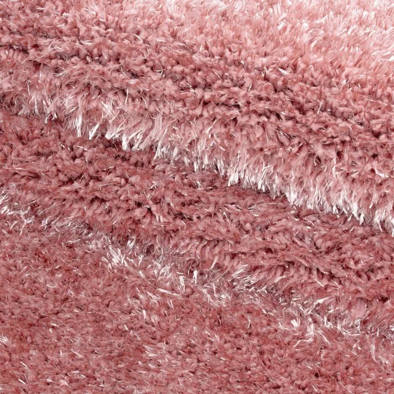 Ayyildiz koberce Kusový koberec Brilliant Shaggy 4200 Rose kruh - 160x160 (priemer) kruh cm