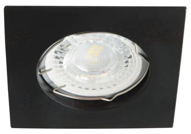 KANLUX Podhľadové bodové osvetlenie NAVI, 1x GX5,3, 50W, 75x75mm, hranaté, čierne
