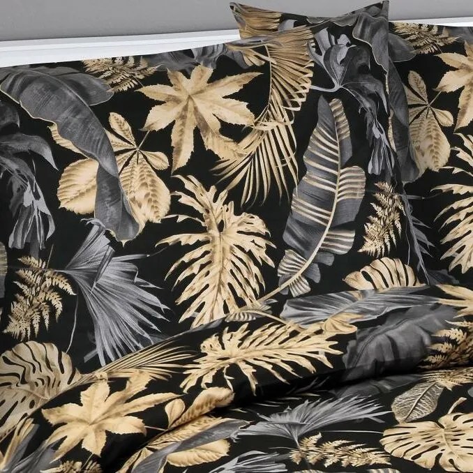 Bellatex Bavlnené obliečky Monstera , 140 x 200 cm, 70 x 90 cm