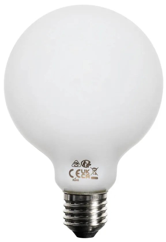Sada 5 E27 3-stupňových stmievateľných LED opálových žiaroviek G95 4W 450 lm 2700K