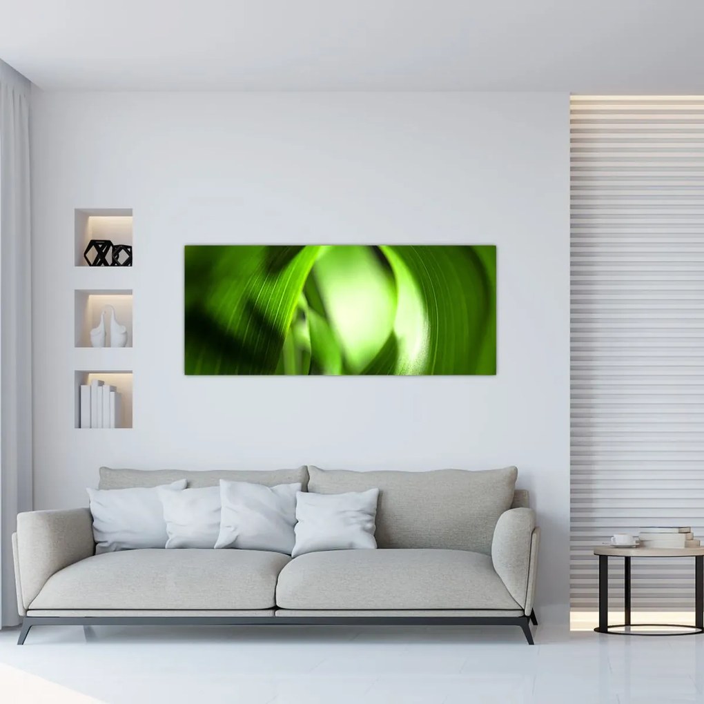 Obraz - Steblo trávy (120x50 cm)