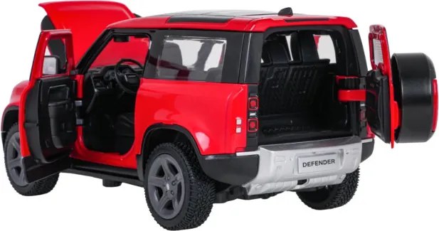Model auta Land Rover Defender 90 1:24 RASTAR červený
