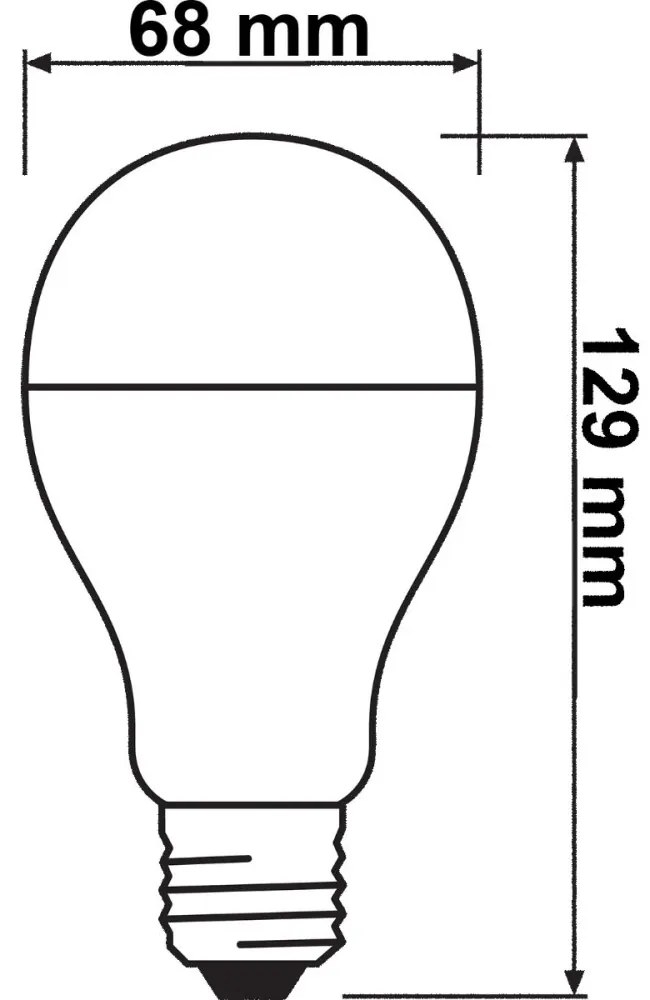 LED žiarovka E27 A60 19W = 150W 2452lm 6500K Cold 200° OSRAM Star