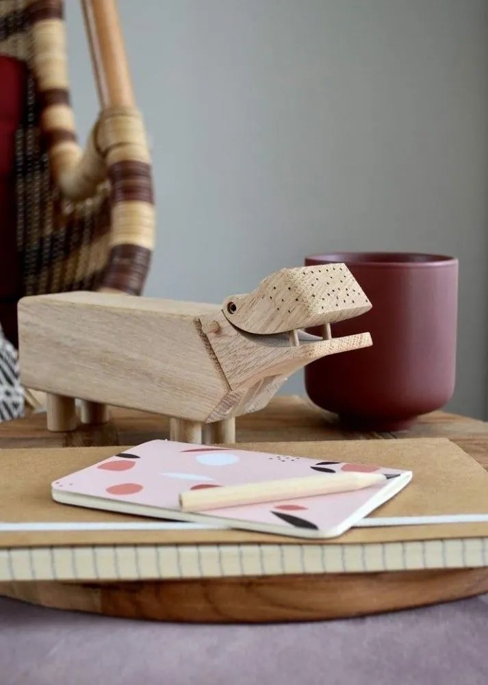 Kay Bojesen Drevený hrošík Hippo Oak Wood