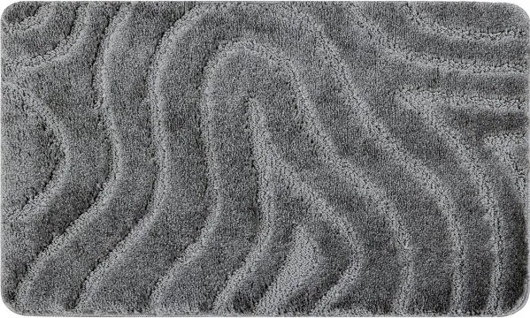 Kúpeľňový koberček SUPREME WAVES vlny, sivý