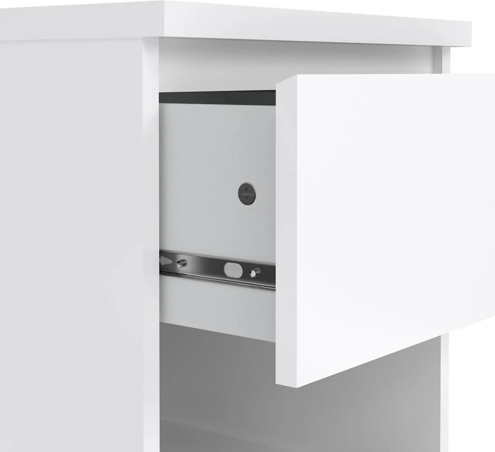 Nočný stolík Simplicitous 238 40 cm biely lesk