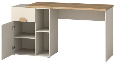 Nábytok do študentskej izby Menoze II, Farby: kašmír / kašmír + dub artisan