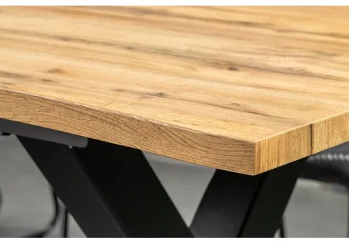 Rozkladací jedálenský stôl 45079 180/220x90cm Divoký dub fólia  - Komfort-nábytok
