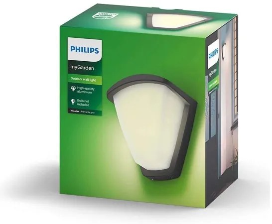 Philips 17383/93/PN - Vonkajšie nástenné svietidlo KISKADEE 1xE27/42W/230V IP44