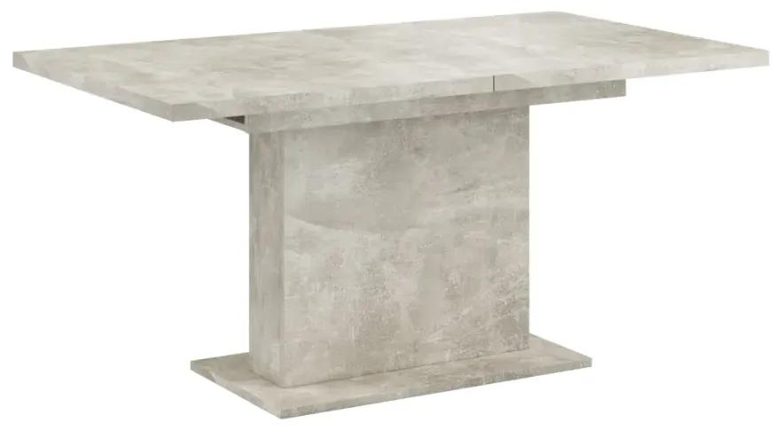 Jedálenský rozkladací stôl, betón, 160-200x90 cm, BOBA