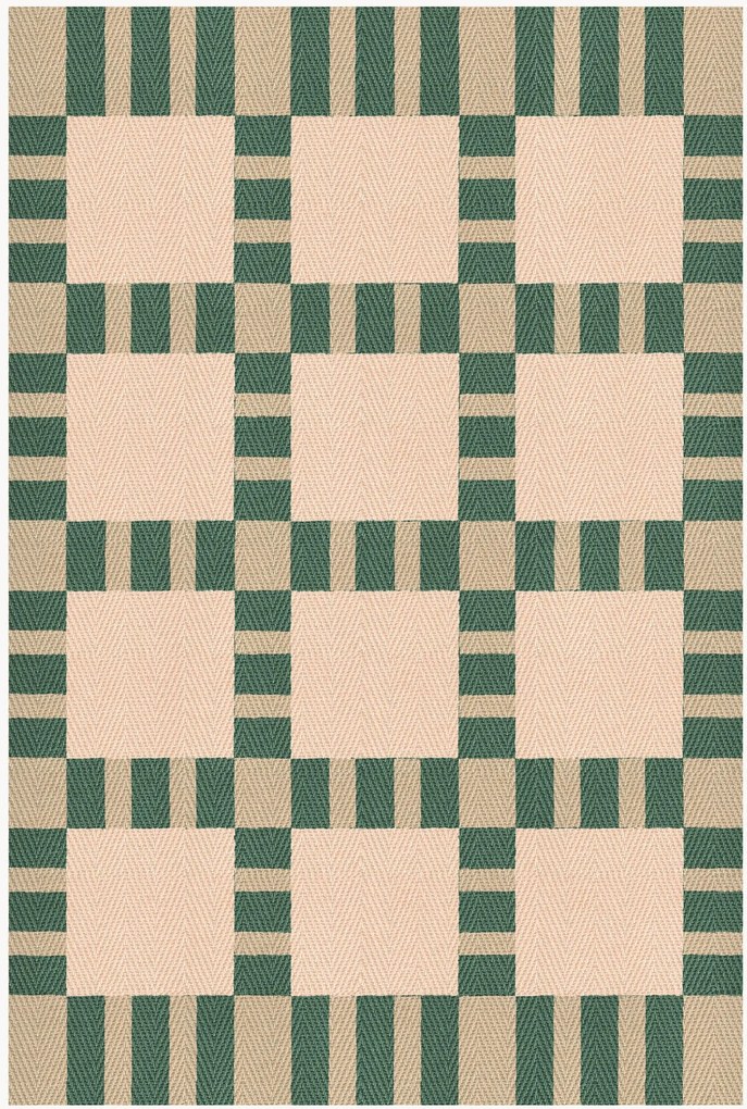 Ručne tkaný jutový koberec Korean Chives