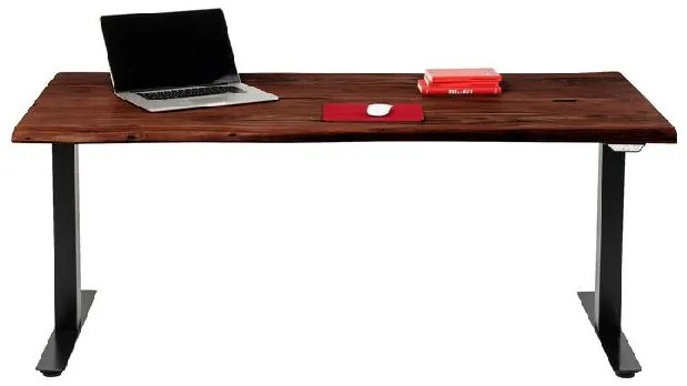 Office Harmony Dark písací stôl 200x100 cm tmavohnedý
