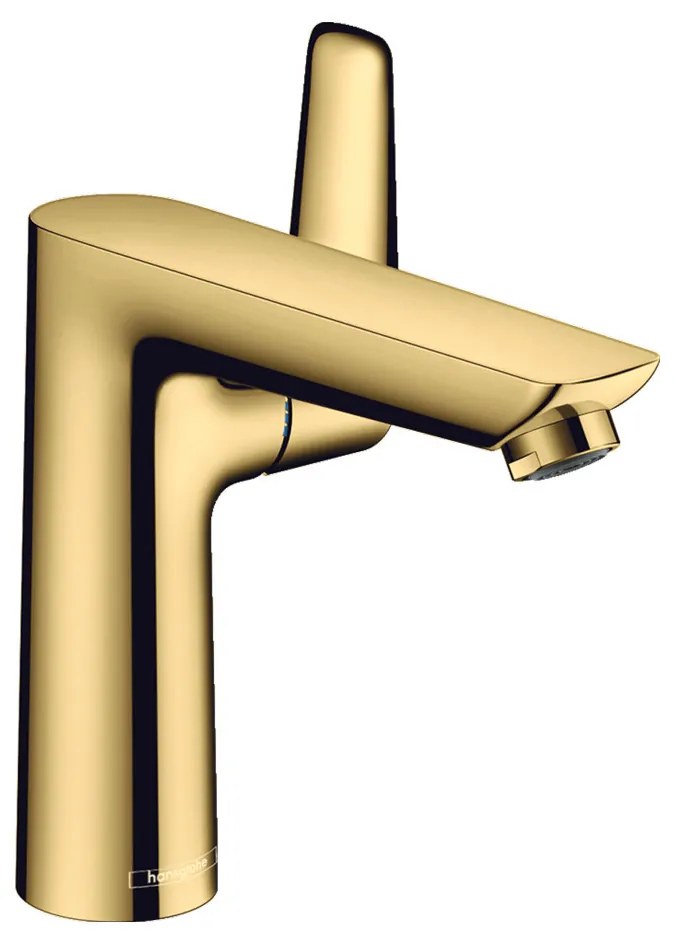 Hansgrohe Talis E, páková umývadlová batéria 150 s odtokovou súpravou s ťahadlom, zlatá lesklá, HAN-71754990