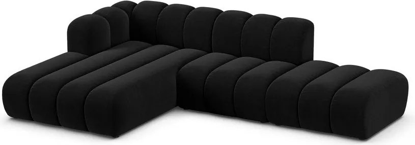 Antracitová rohová pohovka (ľavý roh) Lupine – Micadoni Home