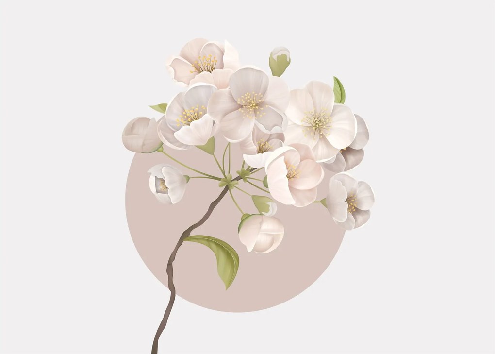 Sklenený obraz - Bloom with grace N⁰2 (70x50 cm)