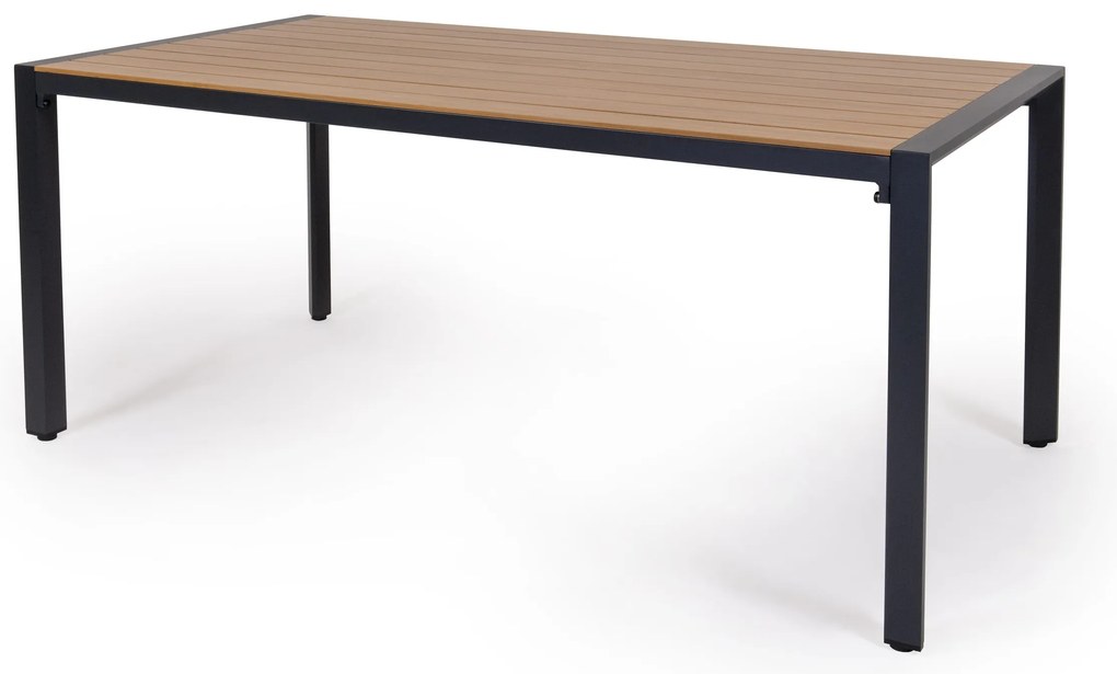 Jedálenský stôl FELINI - hliníkový drevodekor