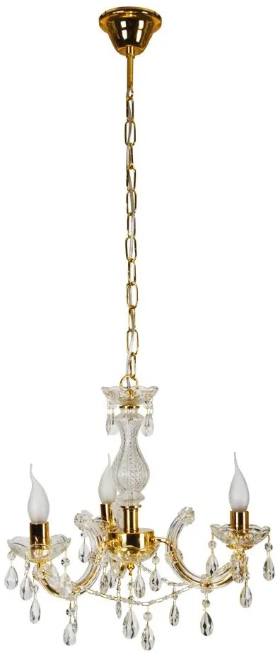 Candellux MARIA TERESA Luster 3X40W E14 Gold 33-94639