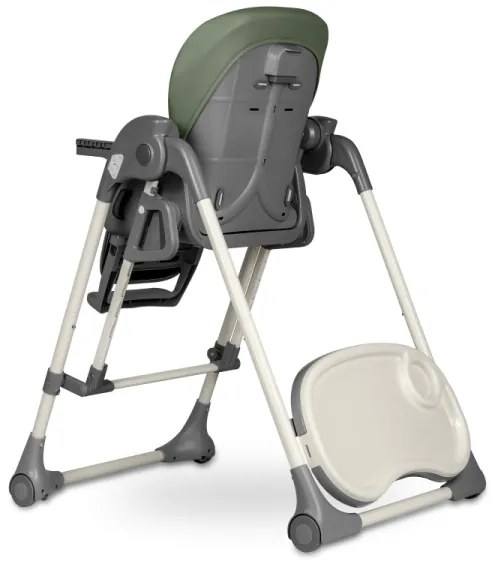 Lionelo - Detská jedálenská stolička LAURICE Olivovo zelená
