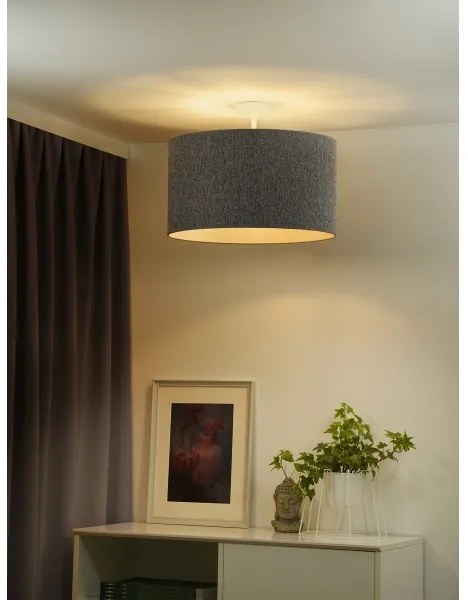 Duolla - Prisadený luster ROLLER ECO RECYCLING 1xE27/15W/230V pr. 45 cm šedá