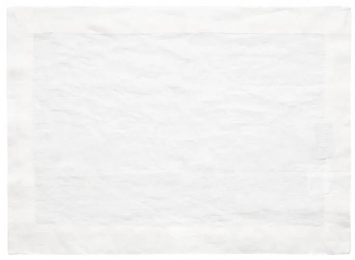 Biele ľanové prestieranie 35 x 50 cm - Gaya Ambiente (596443)
