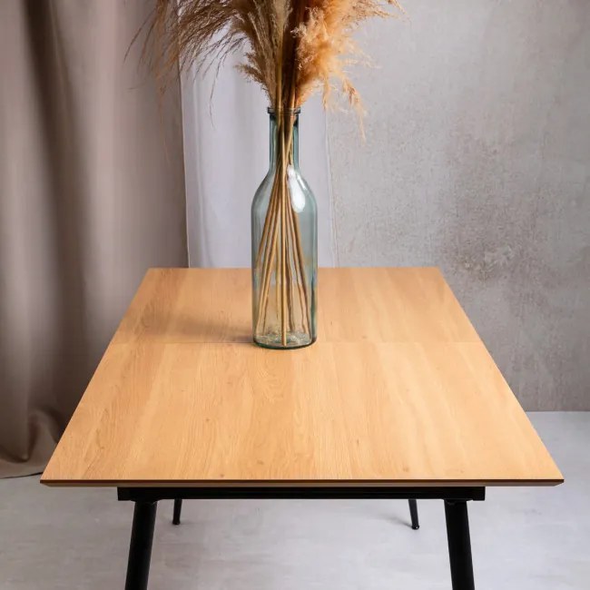 Rozkladací stôl 708862 A béžový / čierny