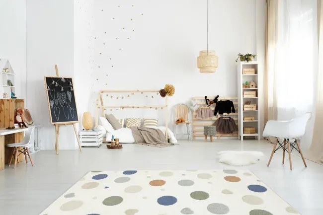 Koberec Esme Kids C5648A biely / krémový