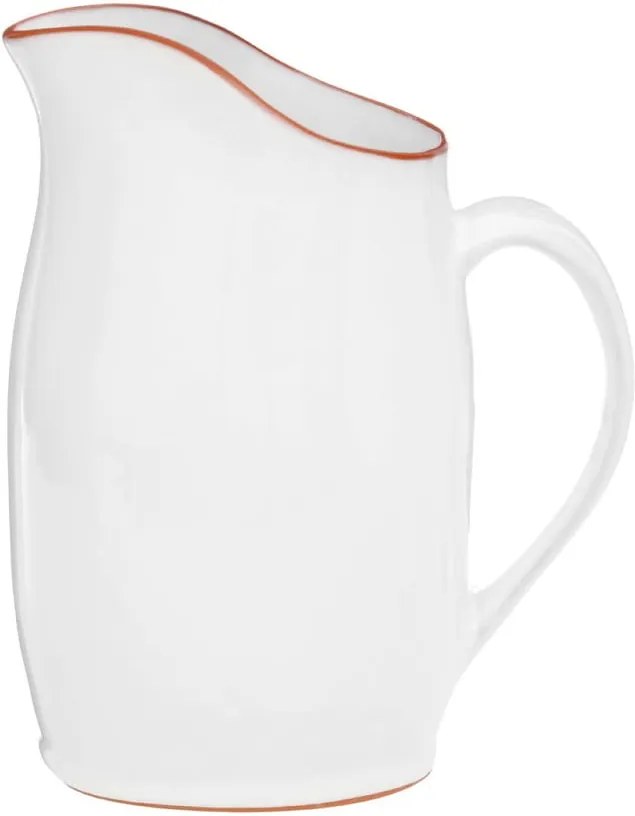 Biely džbán z glazovanej terakoty Premier Housewares, 2,5 l