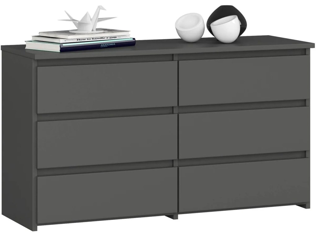 Komoda CL6 100 cm grafitovo šedá