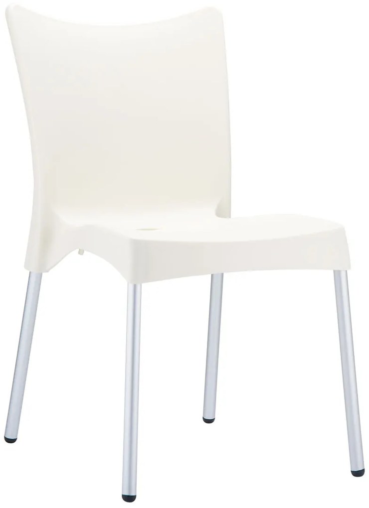Plastová stolička Juliette - Krémová