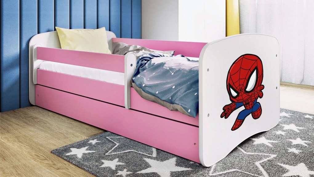 XXXLutz POSTEĽ PRE DETI A MLÁDEŽ 80/160 cm, biela, pink MID.YOU - Detské izby - 002142000288