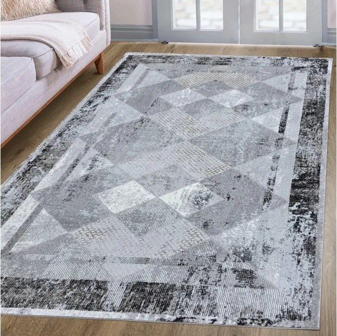 DC Koberec Oman 236 sivá antracit Rozmer: 80×150 cm