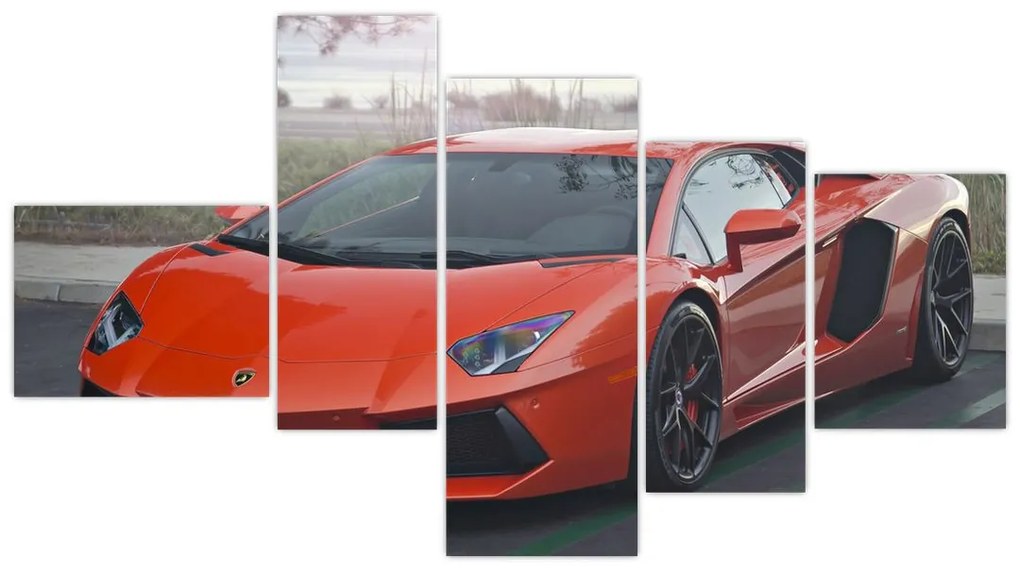 Obraz červeného Lamborghini