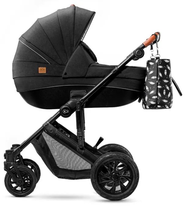 KINDERKRAFT Kočík kombinovaný Prime 3v1 Black