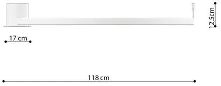 Stropné svietidlo RIO 110 čierne 4000K