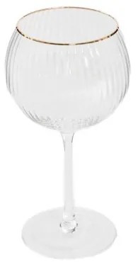 Pohár LYNN na stopke so zlatým okrajom 719721